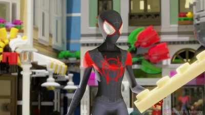 Leaked footage from the Spider-Verse sequel?! Nope, just a fun little animation I did combining the Spider-Verse universe with the LEGO one.