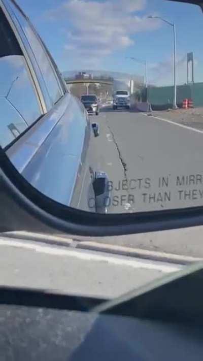 Bridge gives truck a quick trim off the top