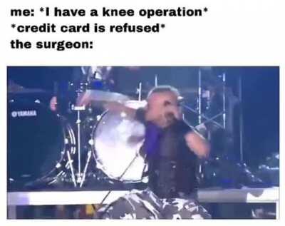 Oh no, my knee!