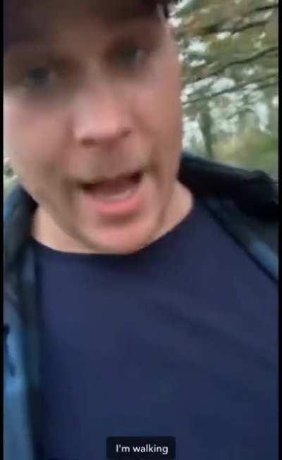 I'm walking too
