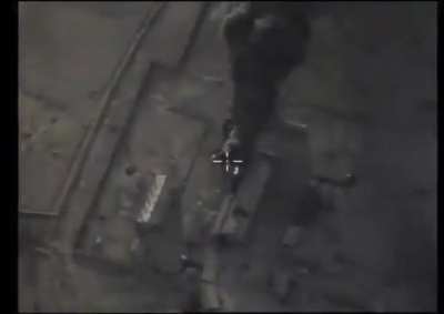 Russian Tu-22M3 bombers targeting an ISIS stronghold and some ISIS members gathering at oil pumping stations in Palmyra, Syria. (14th July 2016)