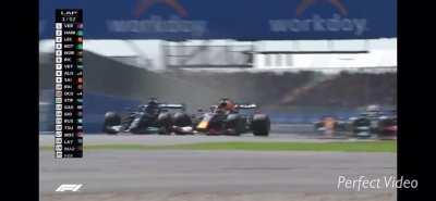 A better video showing Hamilton and Verstappen’s crash from up close