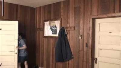 That's a perfect jump through the window