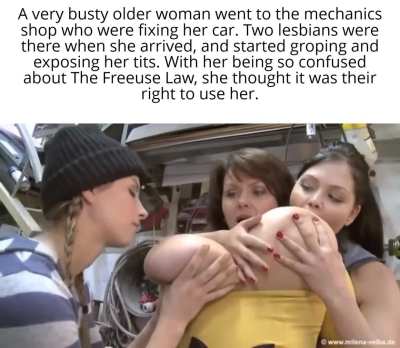 Lesbians will get over where they can.