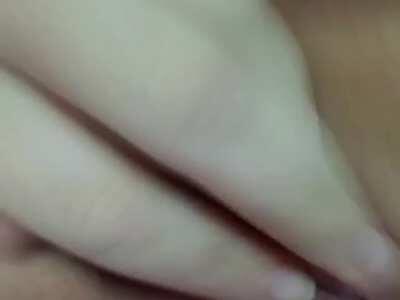 Spreading it wide so you can see how wet I am 😘