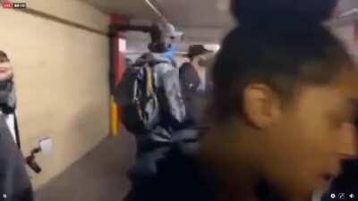 Portland BLM trespass in the Portland State University dorms in order to yell at residents