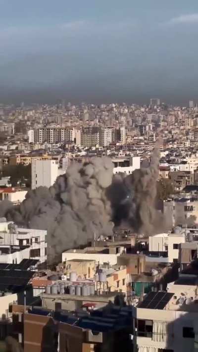 Israeli strike on Al-Hadath area - Beirut