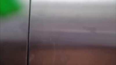 Masturbates, squirts and rubs cream all over elevator buttons