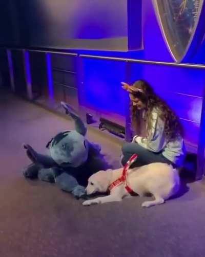 Met his favorite character