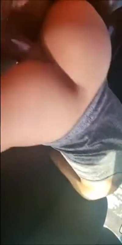 Fucking huge bbc on parkinglot in car