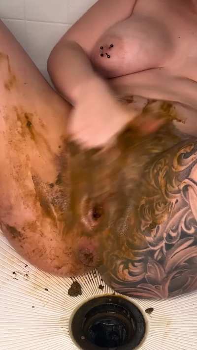 Getting off to having shit stuffed in my kitty