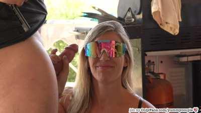 Good call with the sunglasses