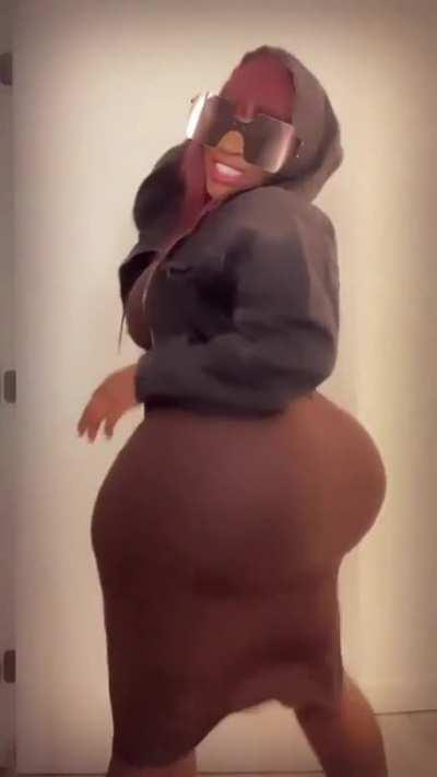 Not pregnant... but that booty is