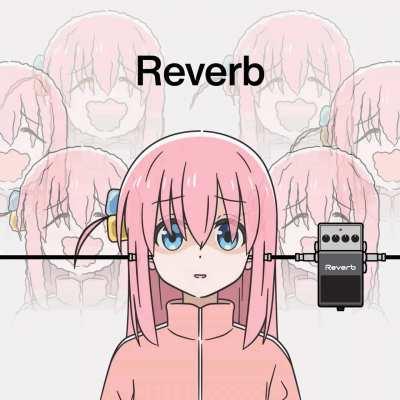 Bocchi connected to a pedal (@panasonynet)