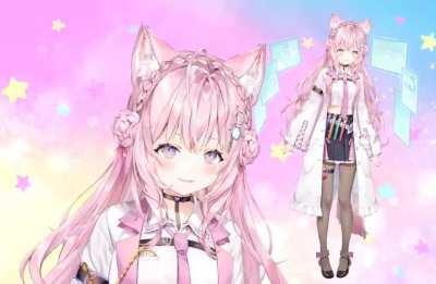 Hakui Koyori Live2D showcase by Rariemonn