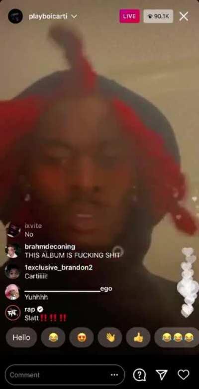what yall think was going through carti head at the end
