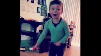 Shoot yourself in the crotch like Yosemite Sam