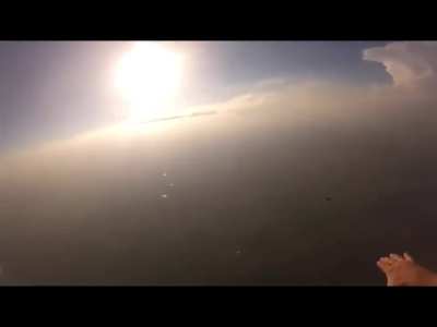 Knocked out on a sky dive