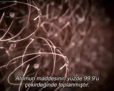 Atom ölçeğinde nesneler birbirine asla dokunmazlar.