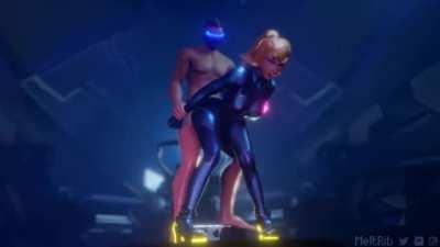 Samus getting pounded on her ship (MeltRib)