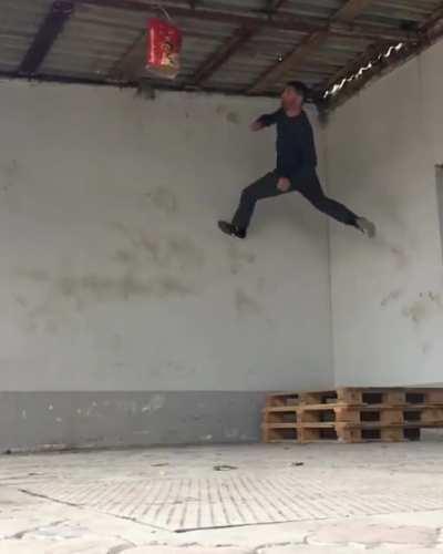 Impressive taekwondo kicking skills