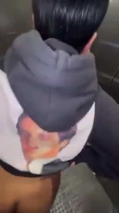 Sexy Asian in the elevator 