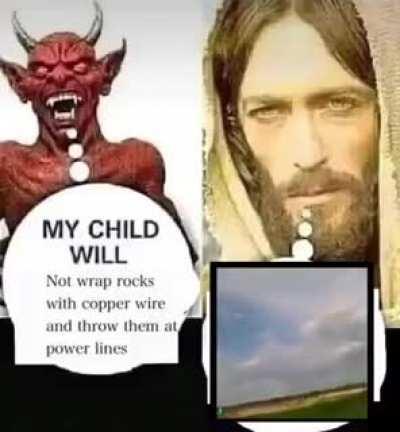 Comment for Jesus ignore for devil