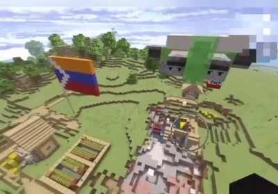 real stepanakert bombing footage! civilian casualties (and genocide music!!)