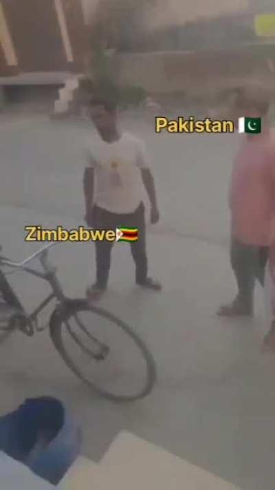 Pakistan vs Zimbabwe in 10 second 🗿