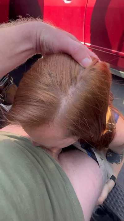 He just about touches my stomach