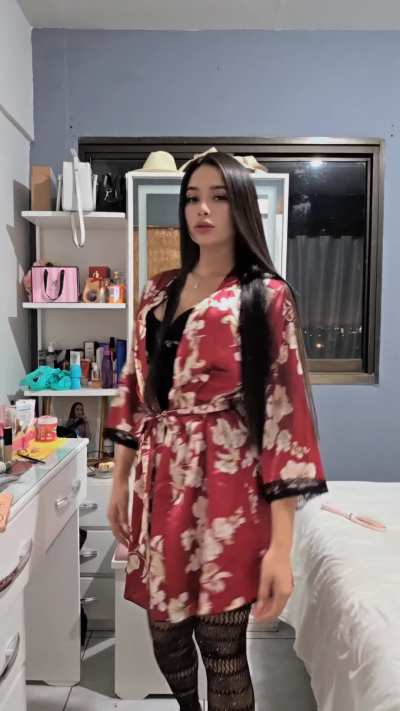 Getting my hair ready