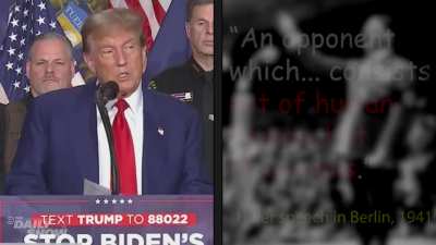 Trump repeating Hitler quotes 