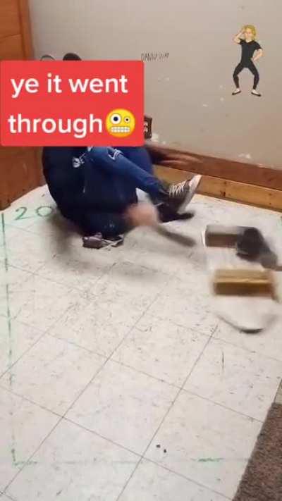 Making a skateboard out of nails