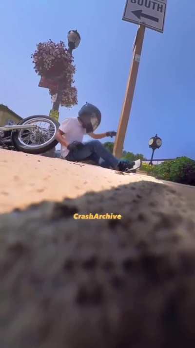 Biker’s Leg Snapped In Half