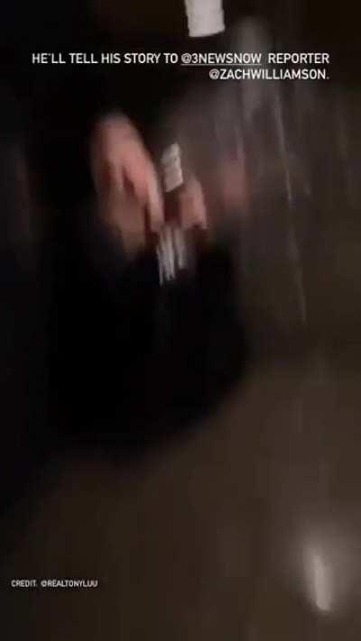 People are stuck in an elevator during a flood. Omaha, Nebraska, USA 🌊