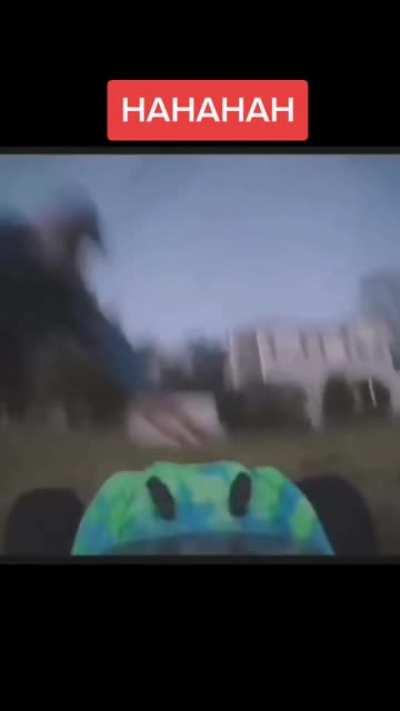 man got bullied by a toy car