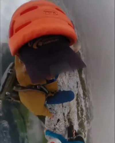 Jess Wandering climbs the Alpstein Massif in Switzerland to show difference in weather between two sides of the top, it is called Orographic effect..