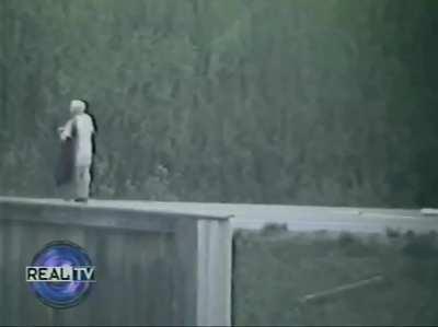 SWAT takes out man who shot and killed two people and took his little brother hostage. Happened in Anchorage, Alaska in May 1993. This is the only footage of the incident I could find.