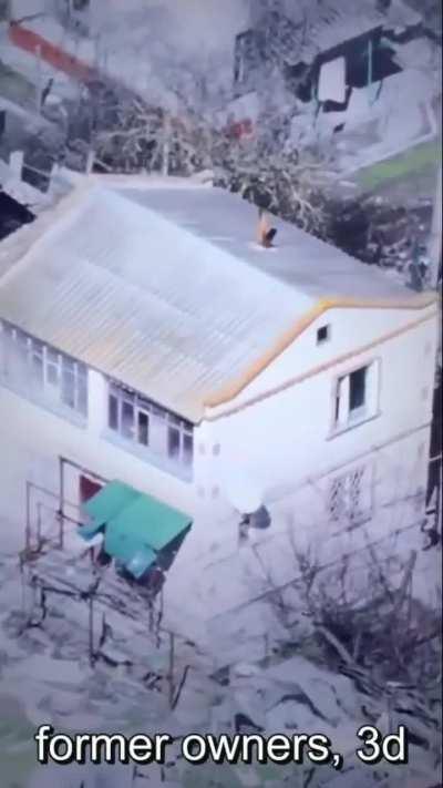 Madygar birds skillfully fly an FPV into a house with russian soldiers