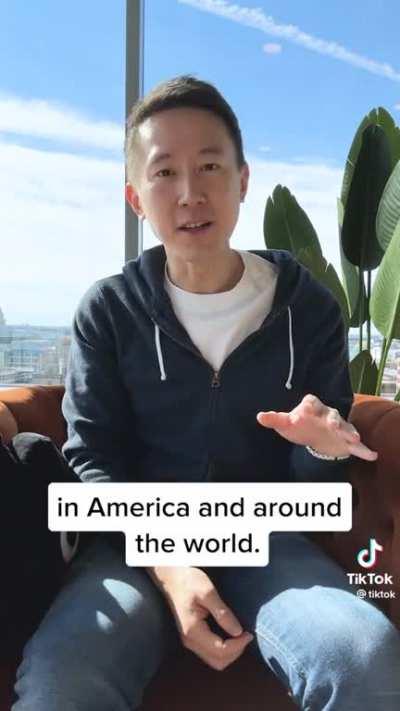 the ceo has some announcements regarding the potential ban of the app