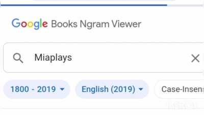 Google Ngram: Miaplays version. Enjoy :D