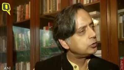 Shashi Tharoor predicted this 4 years ago.