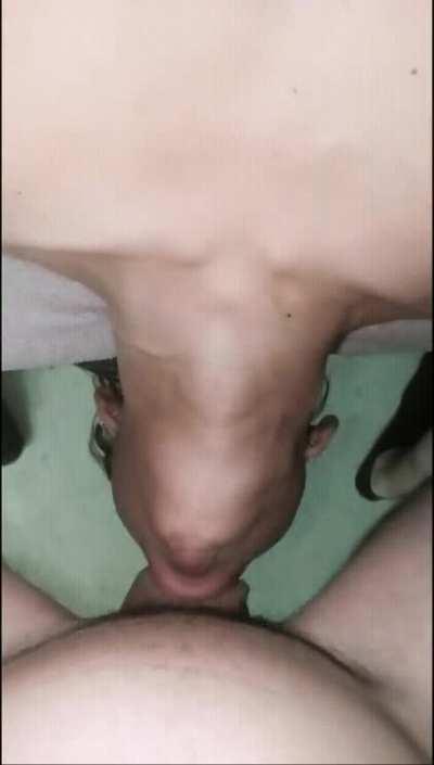 Swallow every inch of my huge cock 