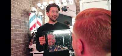 Homeless man is given a free haircut and another surprise...