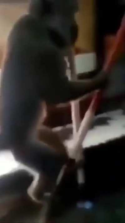 Check out that cool monk... EEK!!!