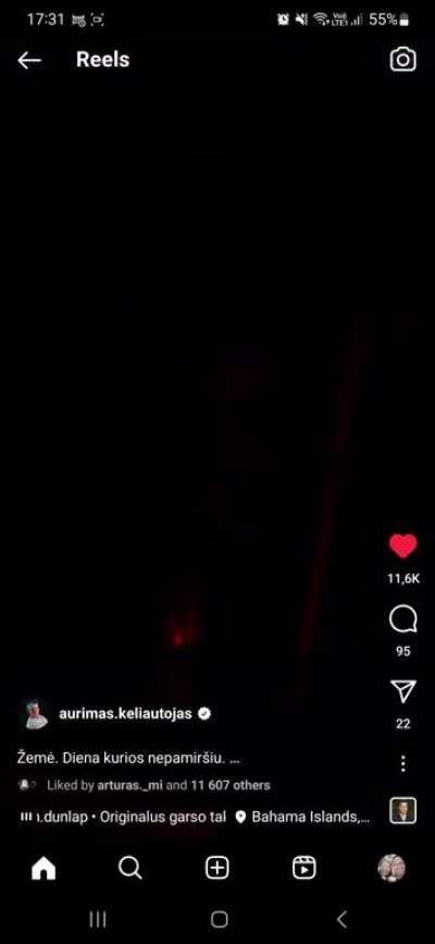 Another video from Aurimas, who is solo rowing across the Atlantic