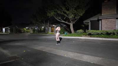 Full video is being uploaded to ashemaletube. Comment if you want to see it and I will reply with a link. Sissy forced to cum in public.