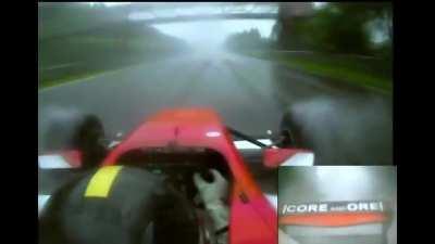 Incredible reactions and skill from racing driver Dino Zamparelli