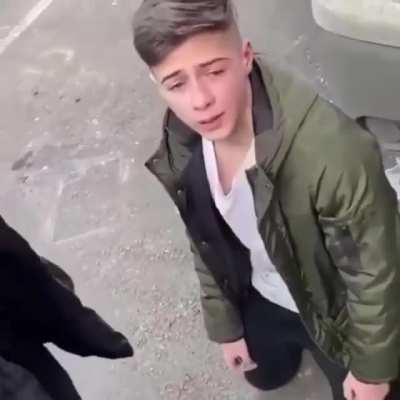 Romanian Kids make another kid lick their feet