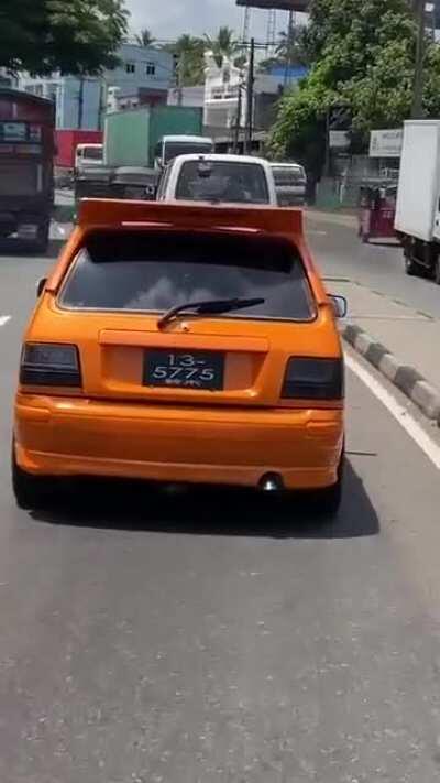 Now that’s some unique brake light